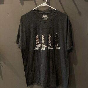 Star Wars  gray size large Abby Road t shirt GUC